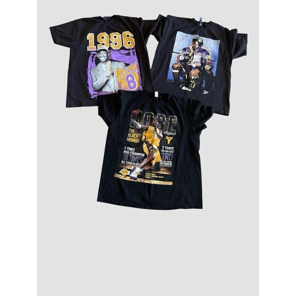 Lot Of 3 Kobe Bryant T-Shirts Men’s Size XL Black Graphic Tees - Picture 2 of 4